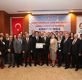 Avrupa Birinciliğinde Plaket Töreni