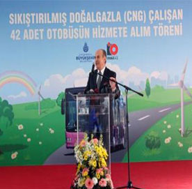 Çevre dostu yeni otobüsler İstanbul caddelerinde...