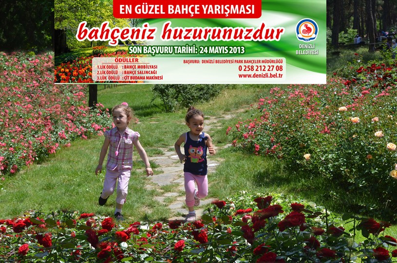 Denizli Belediye'sinden En Güzel Bahçe Yarışması