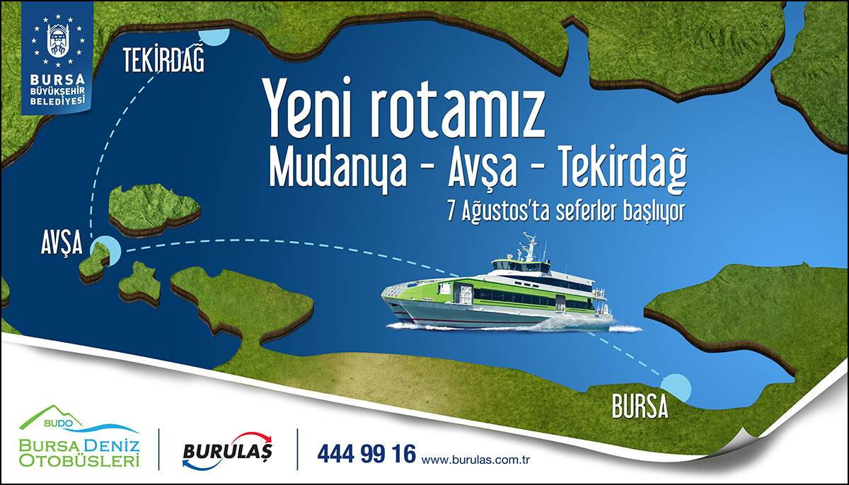 BUDO Avşa ve Tekirdağ seferlerine başlıyor