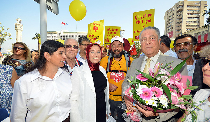 Çölyak hastaları için 500 kilometre yürüdü