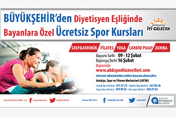Büyükşehir’den kadınlara özel ücretsiz spor kursları