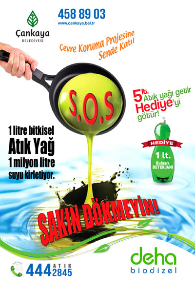5 Litre Atık Yağı Getir 1 Litre Deterjanı Götür
