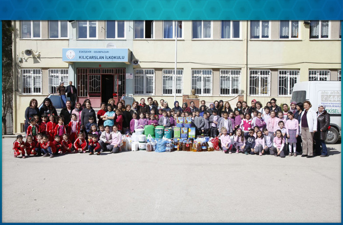 Gelecekleri için 1324 lt atık yağ topladılar