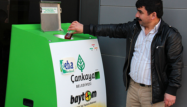 İki Baytom’la 417 Litre Bitkisel Atık Yağ