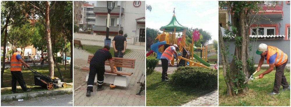 Karesi Park Bahçeler Boş Durmuyor
