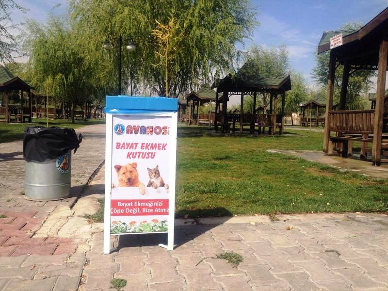 Bayat Ekmek Toplama Kutuları Yerleştiriliyor