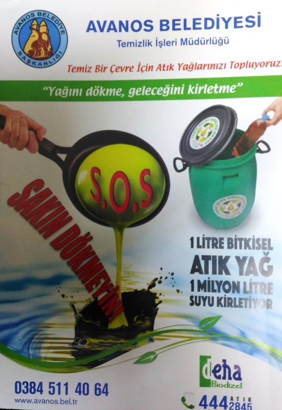 150 Litre Atık Yağ Toplandı