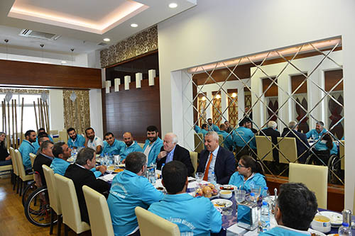 Engel tanımayan sporcular ASAT’ta ağırlandı