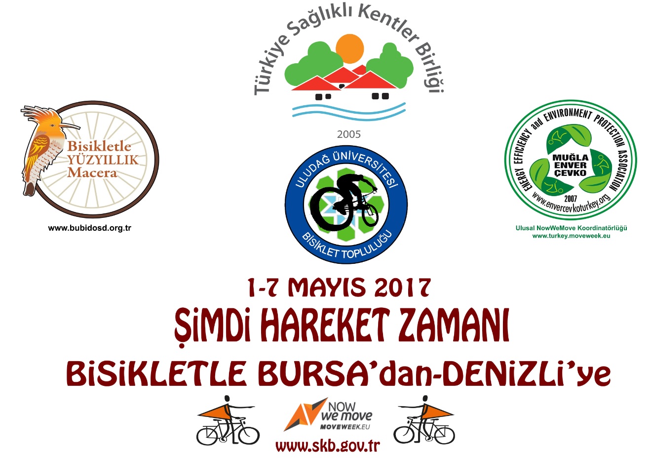 Sağlıklı Kentler Birliği Bursa'dan Denizli'ye Bisiklet Turu
