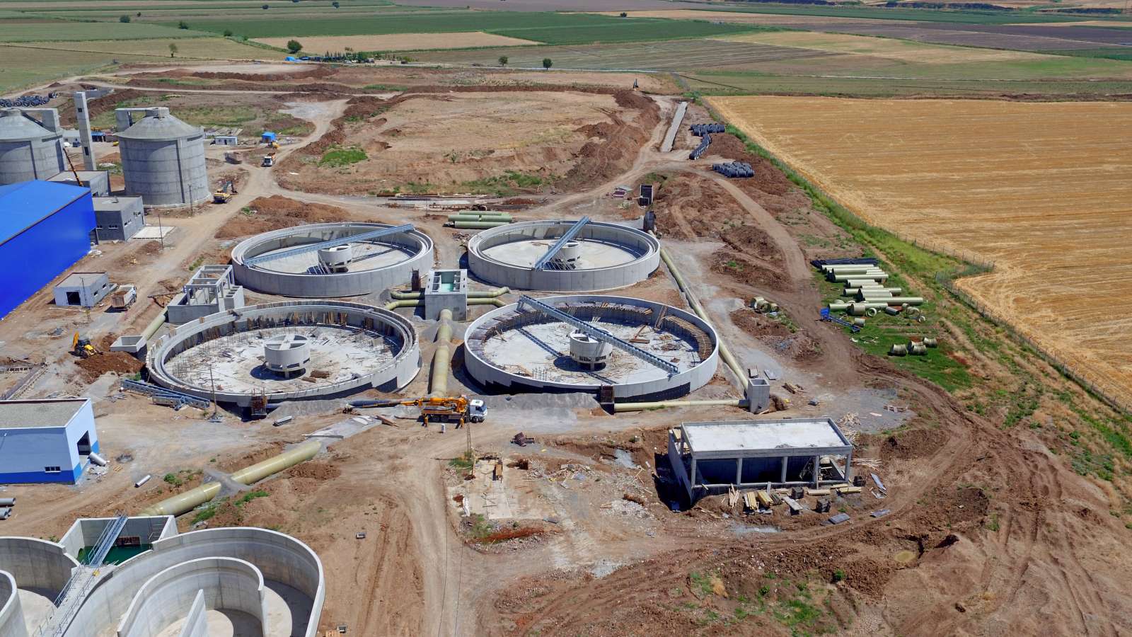 Atıksu Arıtma Tesisi'nde İnşaat Çalışması Bitti