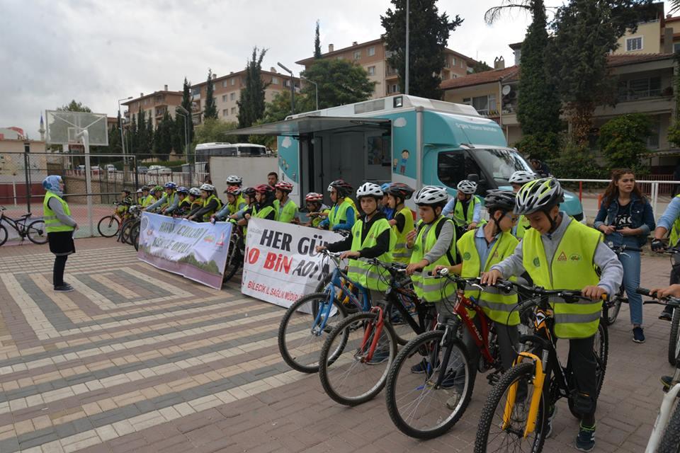 Çocuklarımız Bir Kez Daha ‘’Haydi Çocuklar Bisikletle Okula’’ Dediler