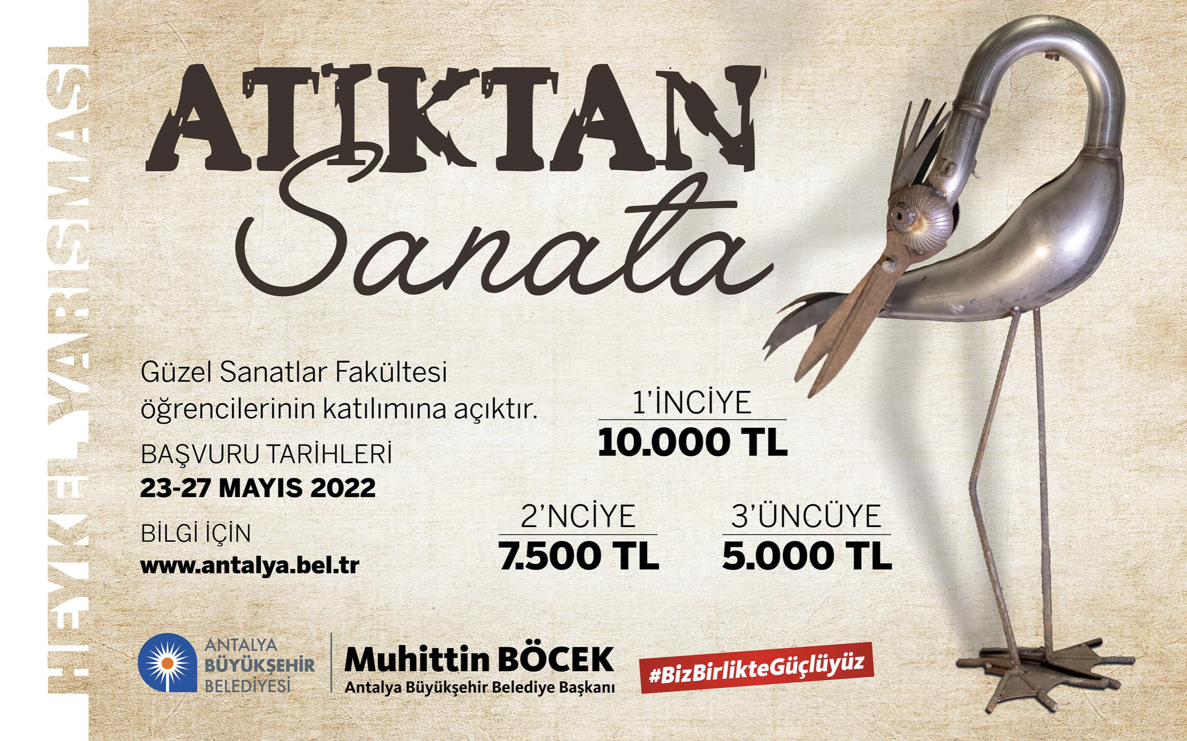 Büyükşehir’den Hurdaya Çıkan Atık Malzemeler Sanata Dönüşecek